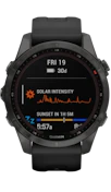 Garmin Fenix 7S Sapphire Solar Carbon Gray Titanium image