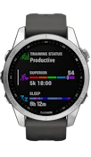 Garmin Fenix 7S Silver Graphite Band image